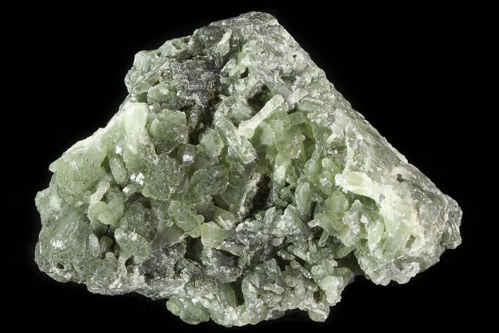 Green Prehnite Crystal Cluster - Morocco #80690